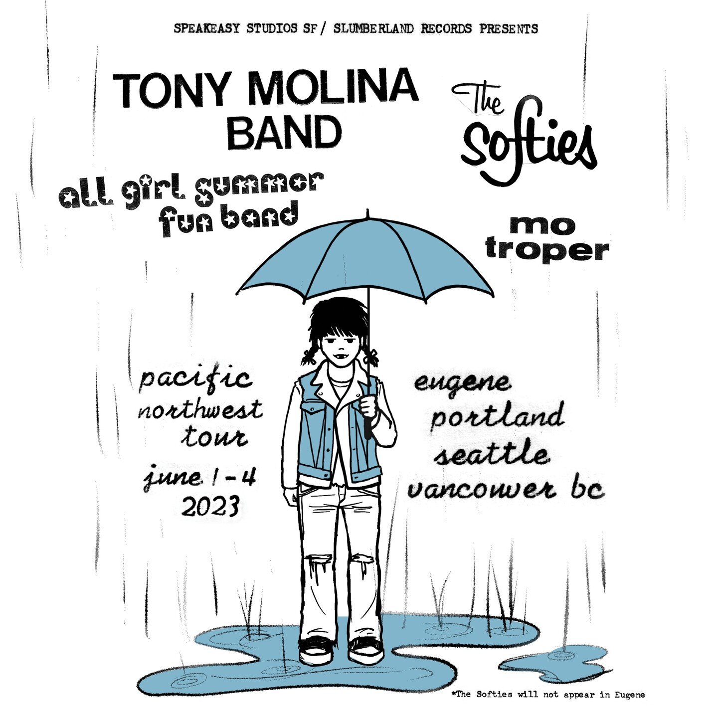 I am beyond stoked to announce that All Girl Summer Fun Band will be playing shows in the PNW this June with Tony Molina, The Softies and Mo Troper! June 1-4, 2023 (Eugene, Portland, Seattle, Vancouver, B.C.) More info &amp; links to buy tickets at w