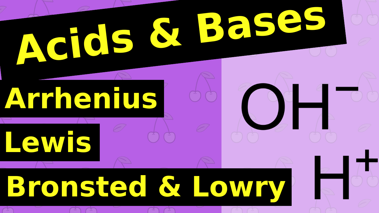Arrhenius vs Lewis vs Bronstead Lowry Acid and Base