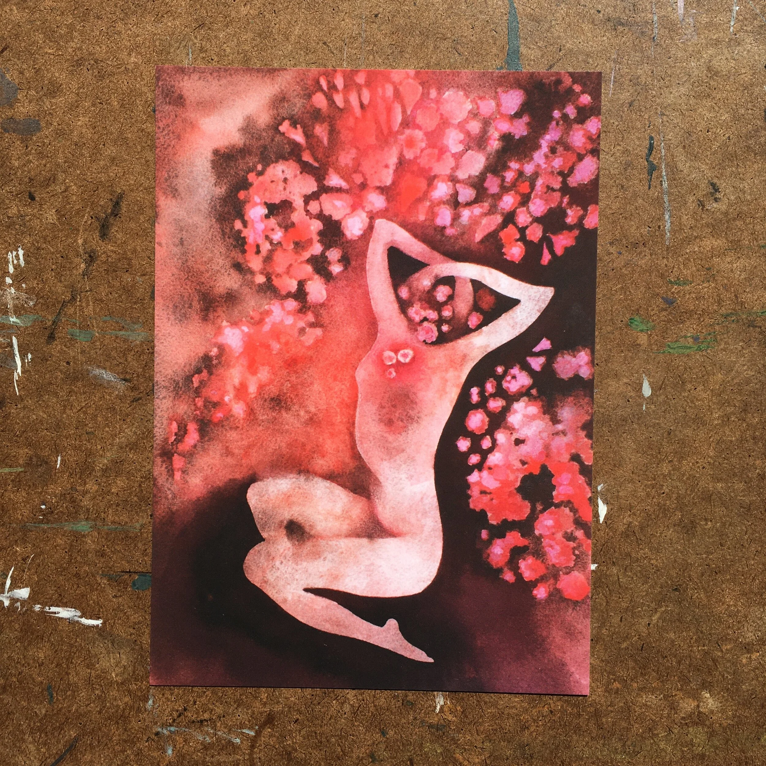 La Vie en Rose - 5x7" Postcard Print