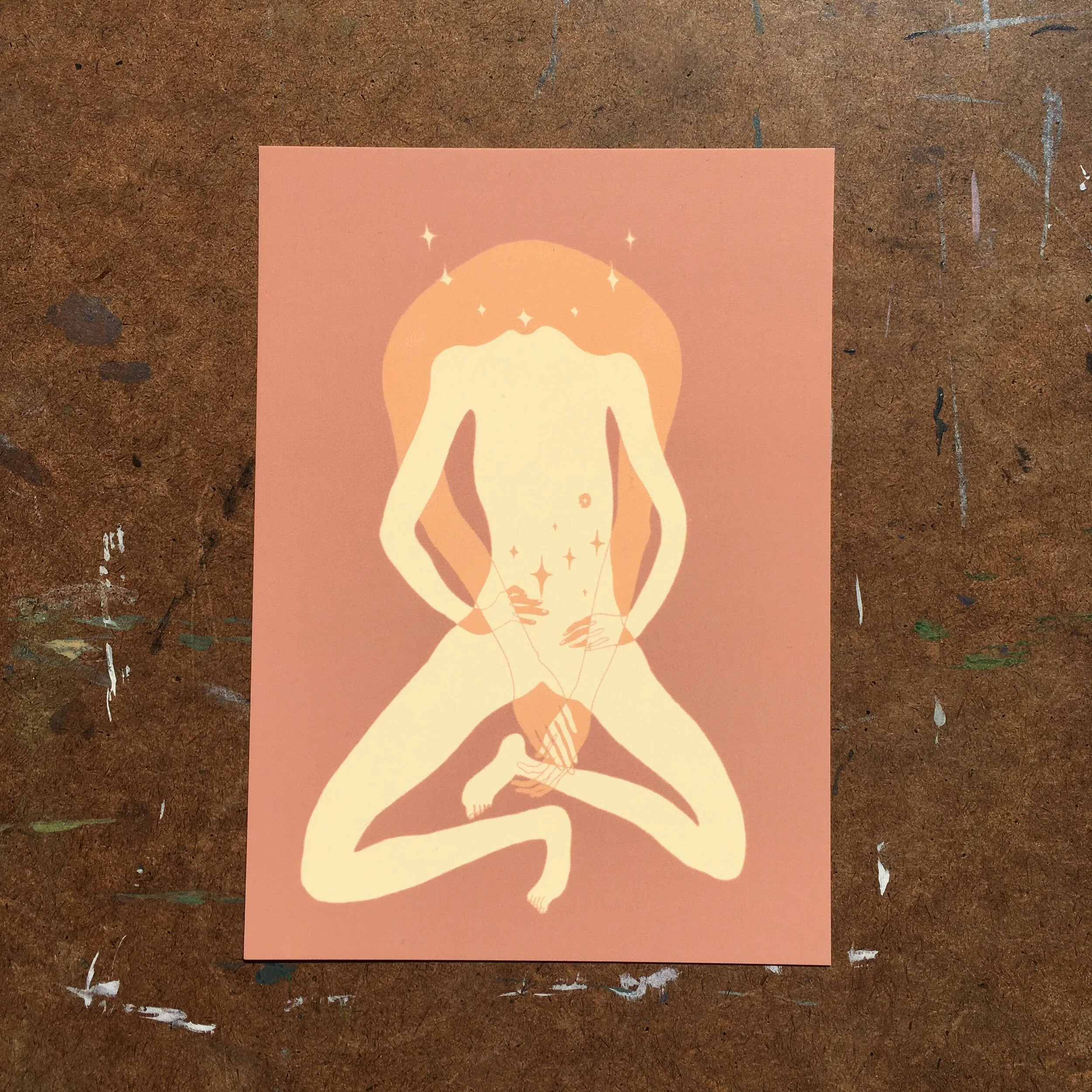 Alignments / Pastel Colorway - 5x7" Postcard Print