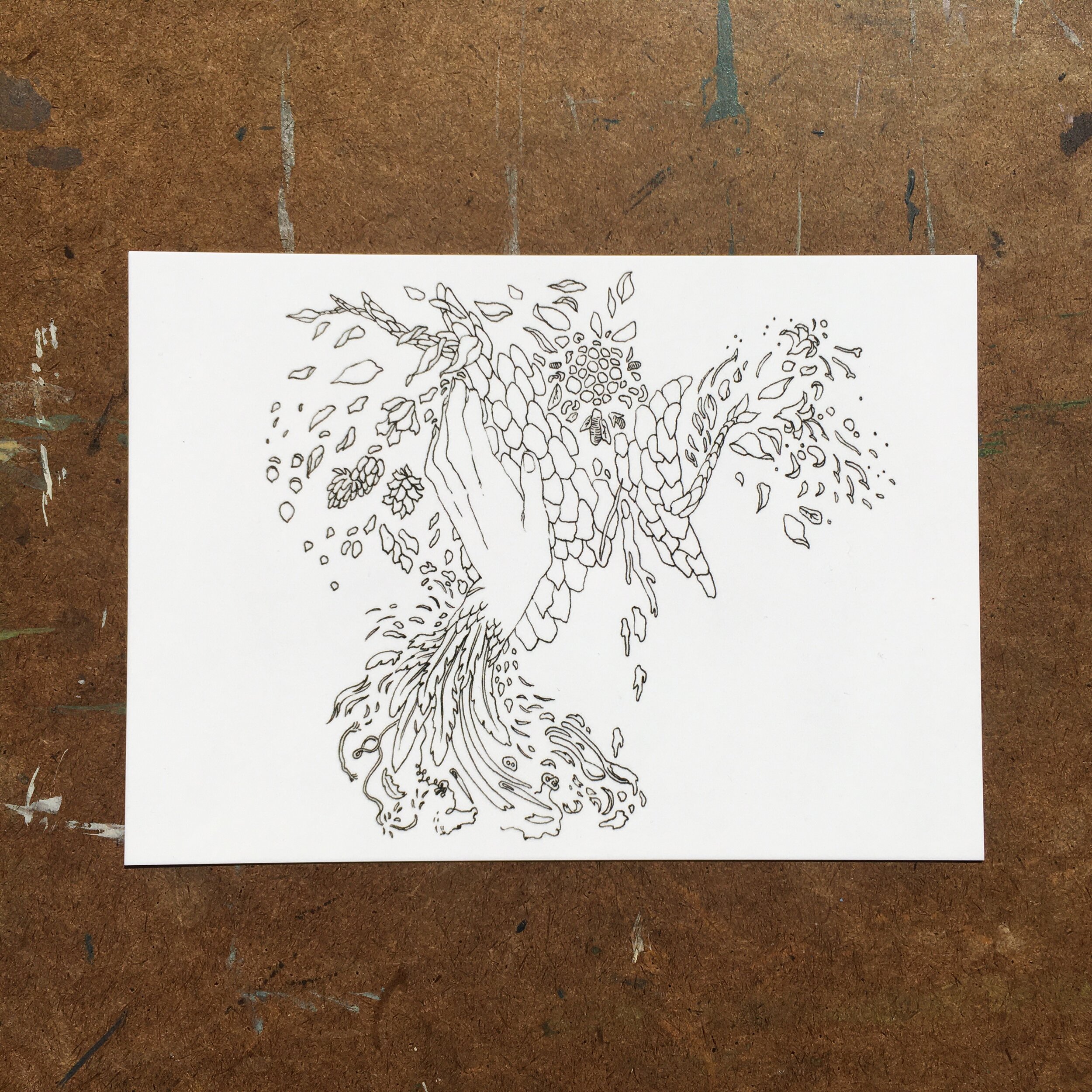 Life in Pieces - 5x7" Postcard Print