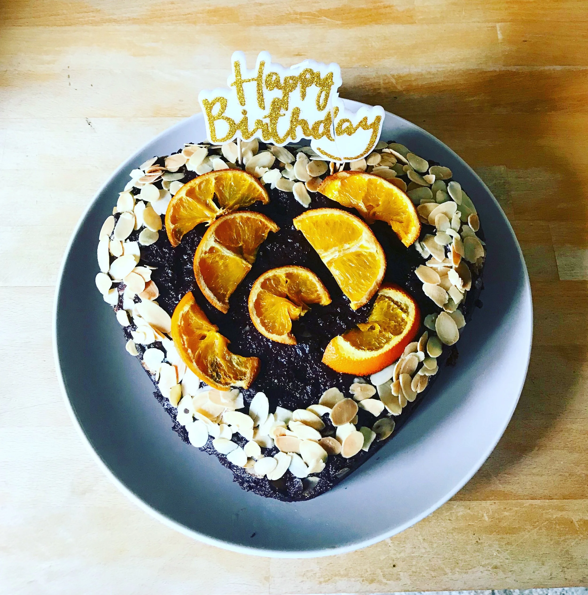 Chocolate orange almond cake