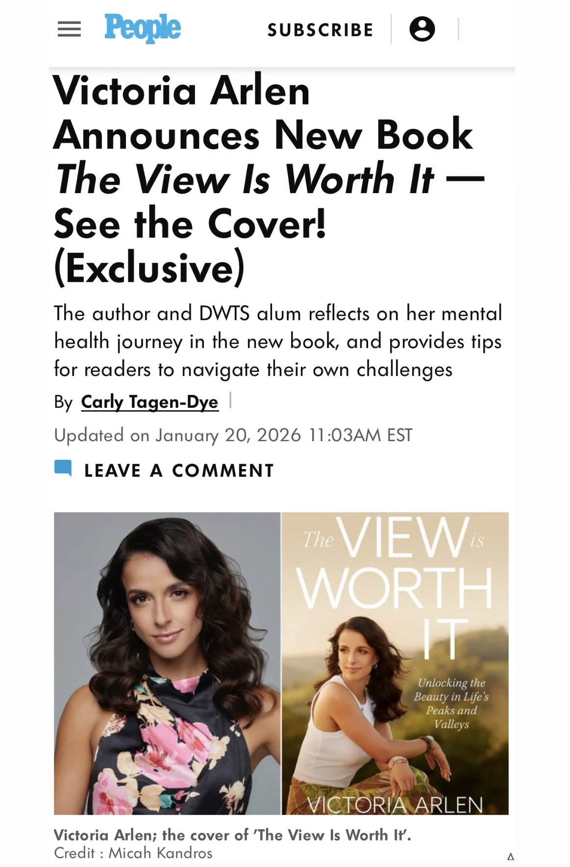 Victoria Arlen Announces NEW Book