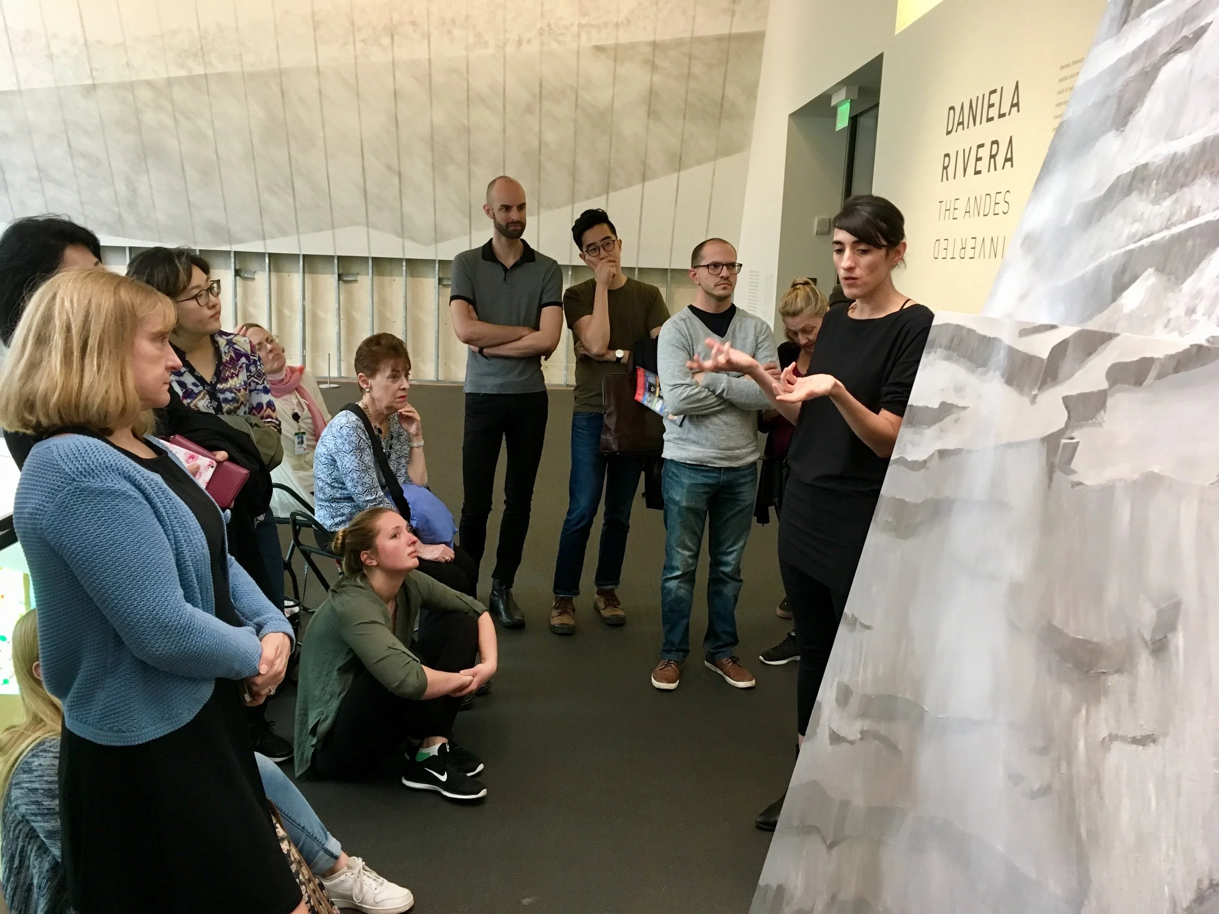 Daniela Rivera in our joint gallery talk for the public, Museum of Fine Arts, Boston 2017