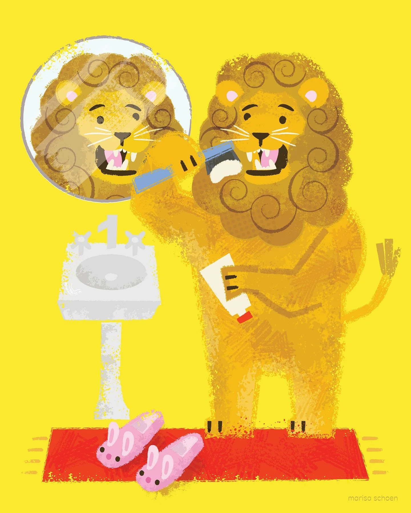 brush 🪥
#editorialillustration #midcenturyillustration
#toothbrush 
#retrosupply 
#lion
#tooth 
#designinspiration
#vintageslippers 
#spotillustration
#cutelion 
#cutehalloween 
#packagingdesign
#graphicgang
#womenwhoillustrate 
#adobeillustrator