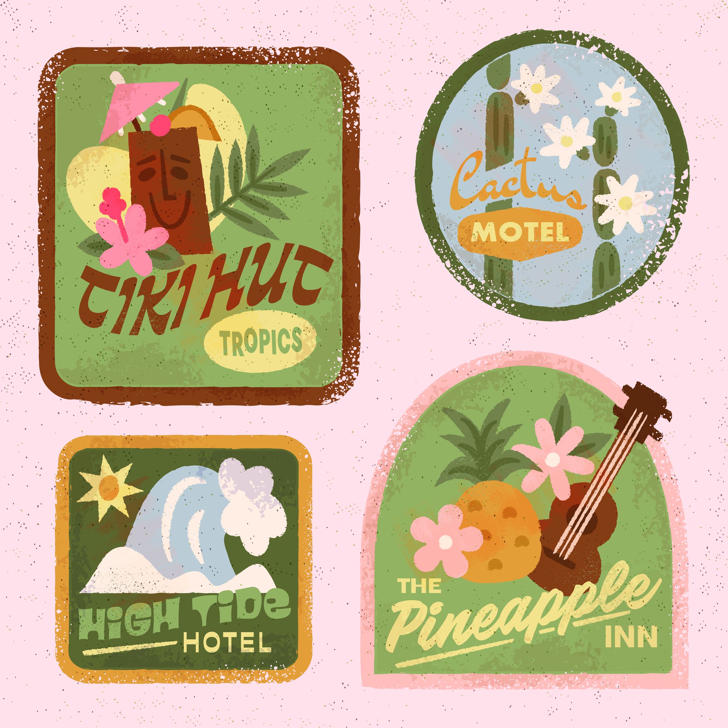 vintage hotel logos