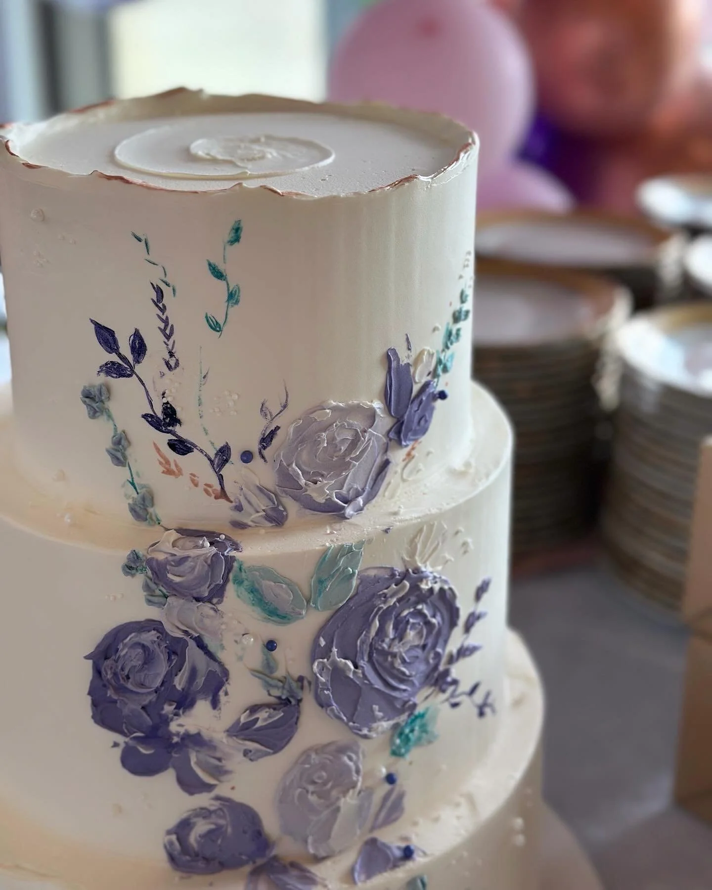 Bringing back a fav of mine from 2023.  Why does that feel like forever ago? and yet not? 
.
.
She&rsquo;s hand painted flowers using palette knife just like an oil painting.  I can hardly believe it but it was almost TWENTY YEARS ago that I fell in 