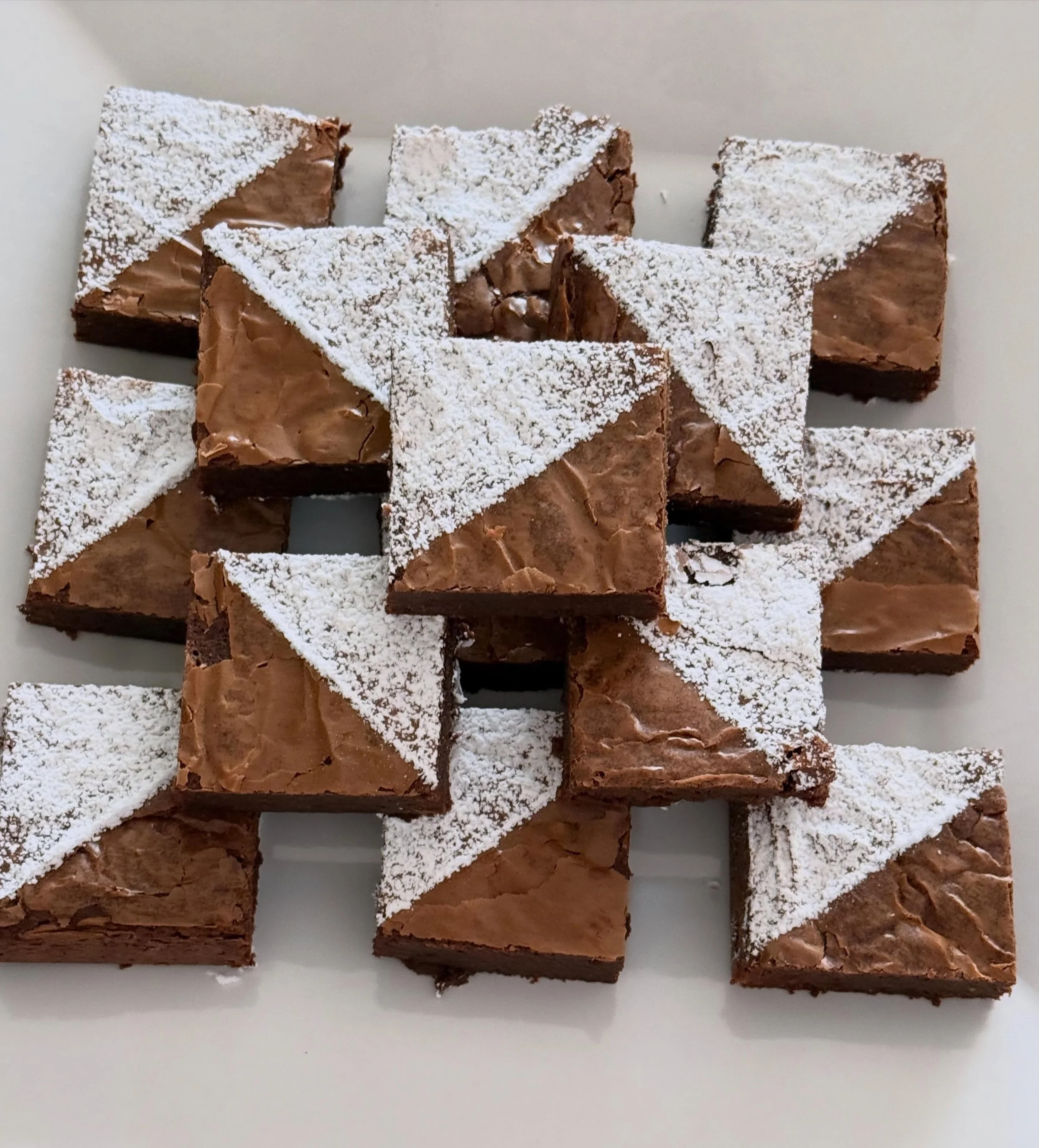 Brownies for a dessert bar for my middle kid last weekend who turned SIXTEEN!!! 
.
.
I remember the themed parties and cakes when they were younger and we&rsquo;ve officially transitioned to &ldquo;meh, I don&rsquo;t want a party.&rdquo; 
.
.
So, it 