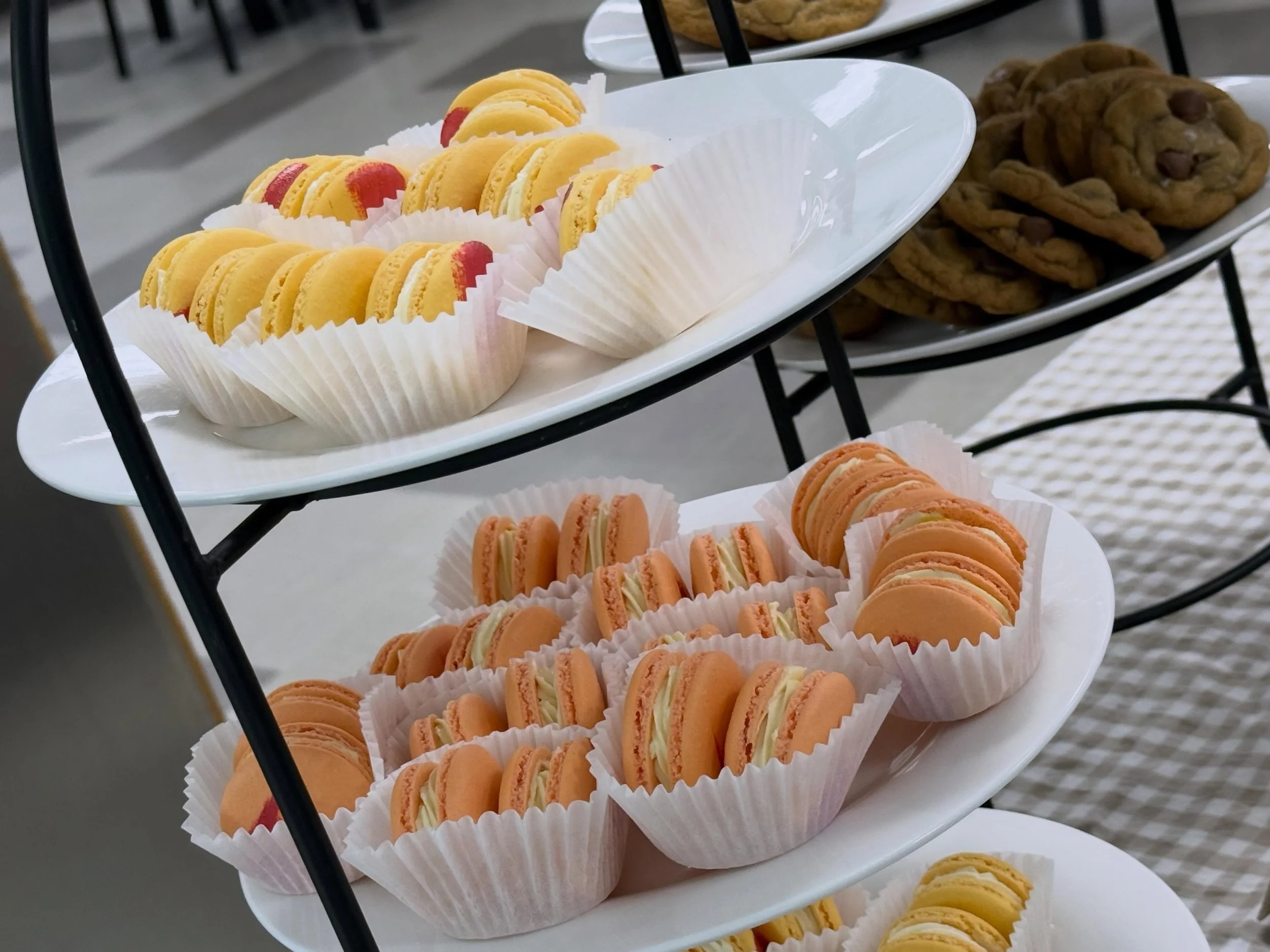 Graduation&hellip;. It&rsquo;s happening. 
.
.
These passion fruit &amp; mango macarons were for a friend&rsquo;s kiddo who is graduating high school.  And our oldest kids are the same age. 
.
.
I&rsquo;m not quite ready and yet oh so proud of him. 
