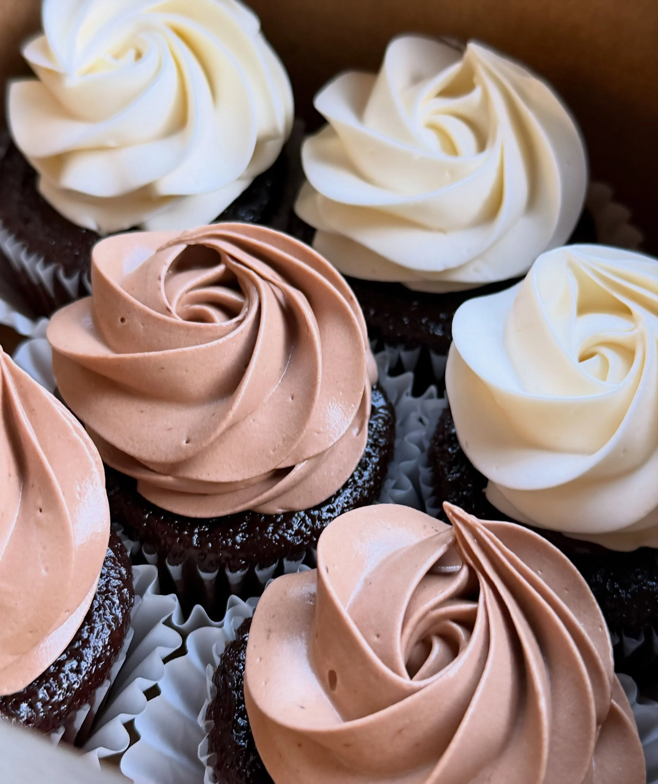 As a small bakery, the constant struggle is: how do I show you what I&rsquo;m making before I&rsquo;m making it? 😂🤣🤣😂
.
.
Imagine for a second that this chocolate cupcake was covered in Oreo crumbs and had a RIP tombstone on it, cute right? 
.
.
