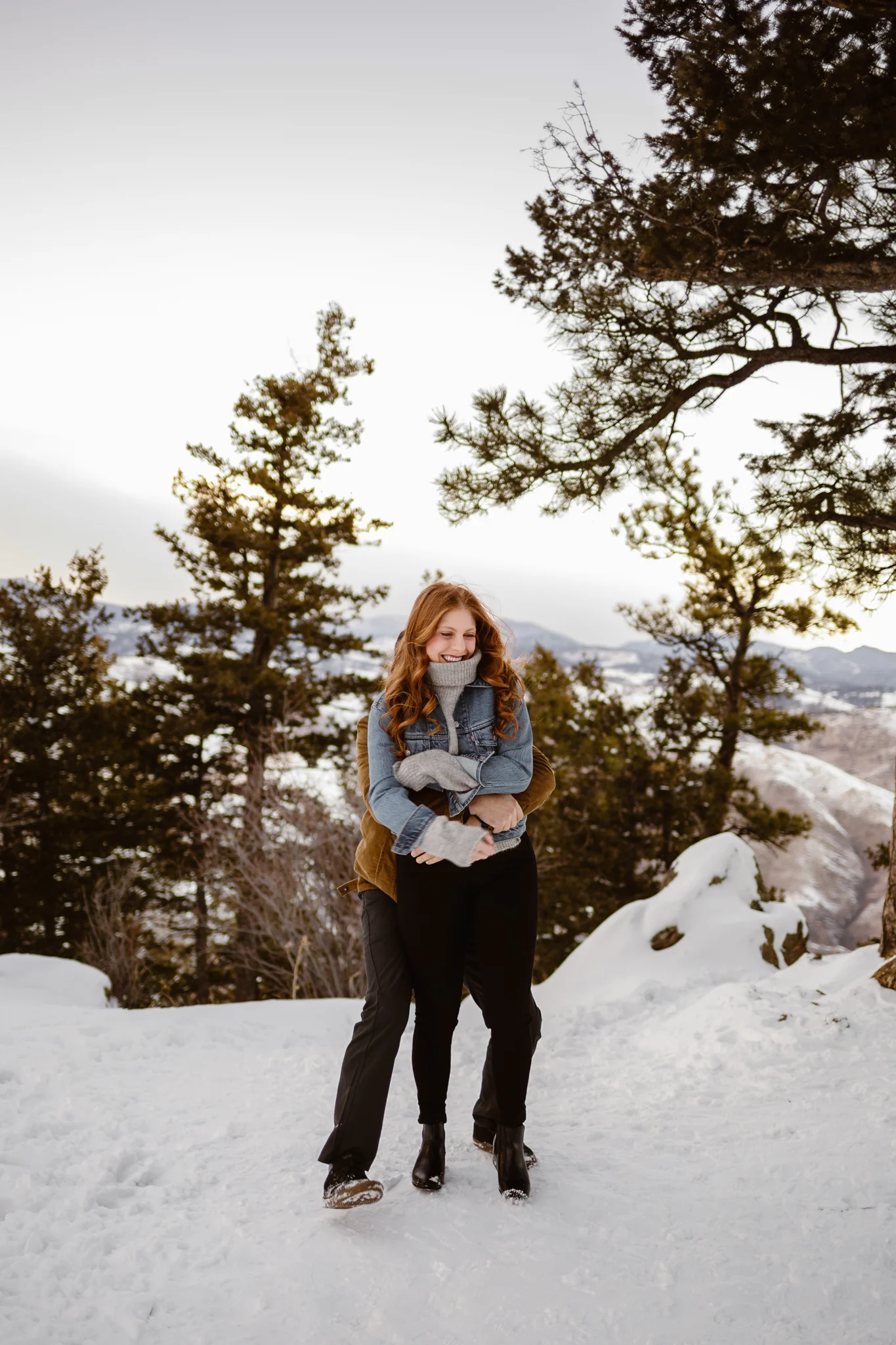 Snowy Mountain Engagement