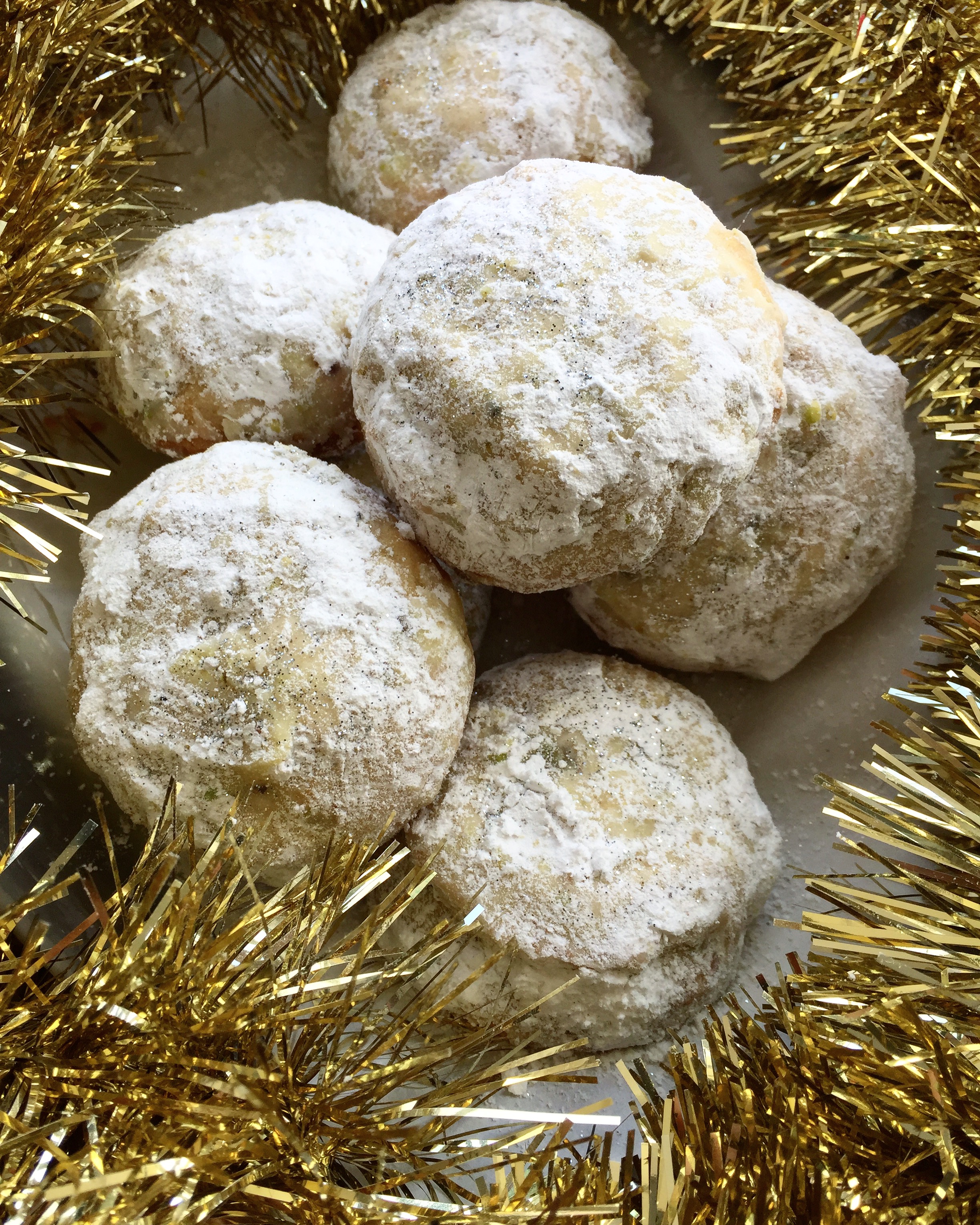 Rosewater Pistachio Snowballs - 1/2 dozen