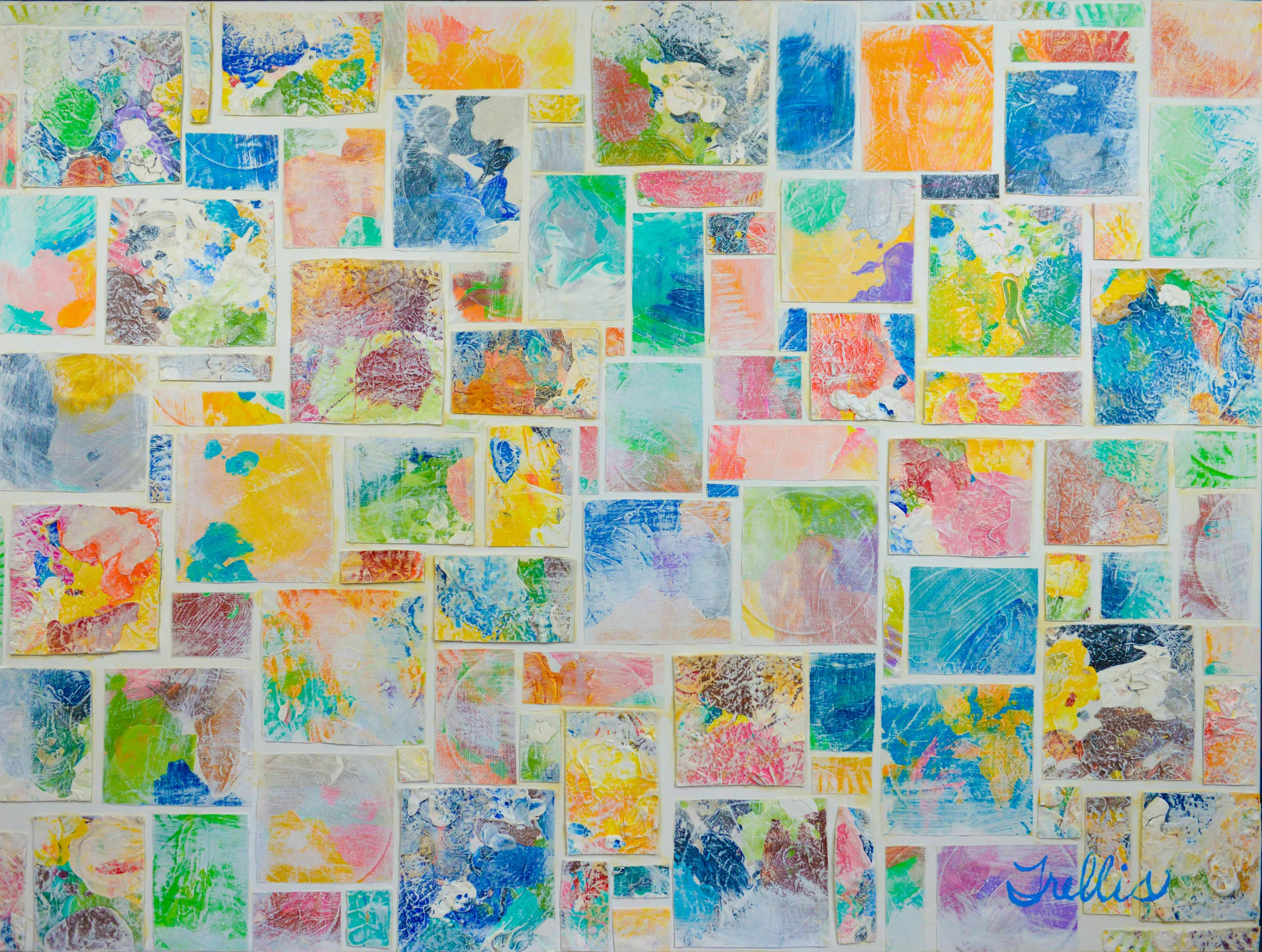 "Past Palletes" (48"x36") Acrylic on canvas.