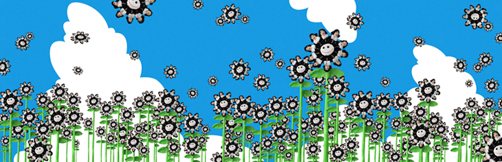 ©MURAKAMI GIVES SPINOZA FLOWERS