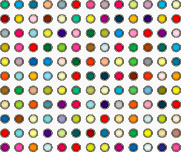 MAKE-BELIEVE DAMIEN HIRST SPOT PAINTING (LSD)