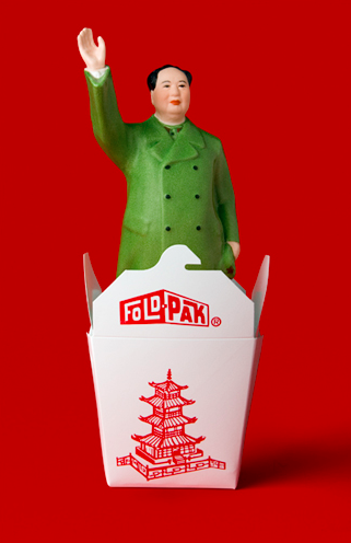 RED CHINESE TAKE OUT MAO