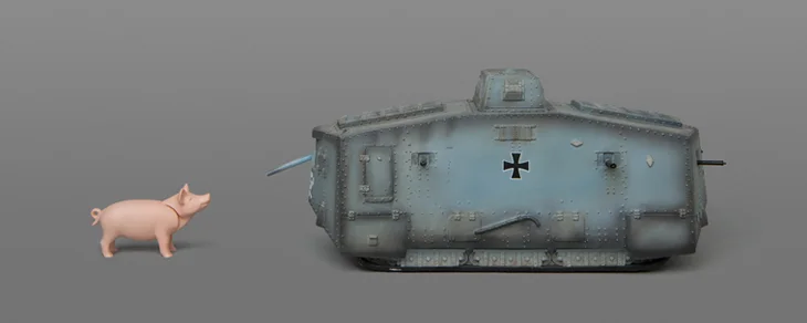 PIG VS. STRUMPANZERWAGEN