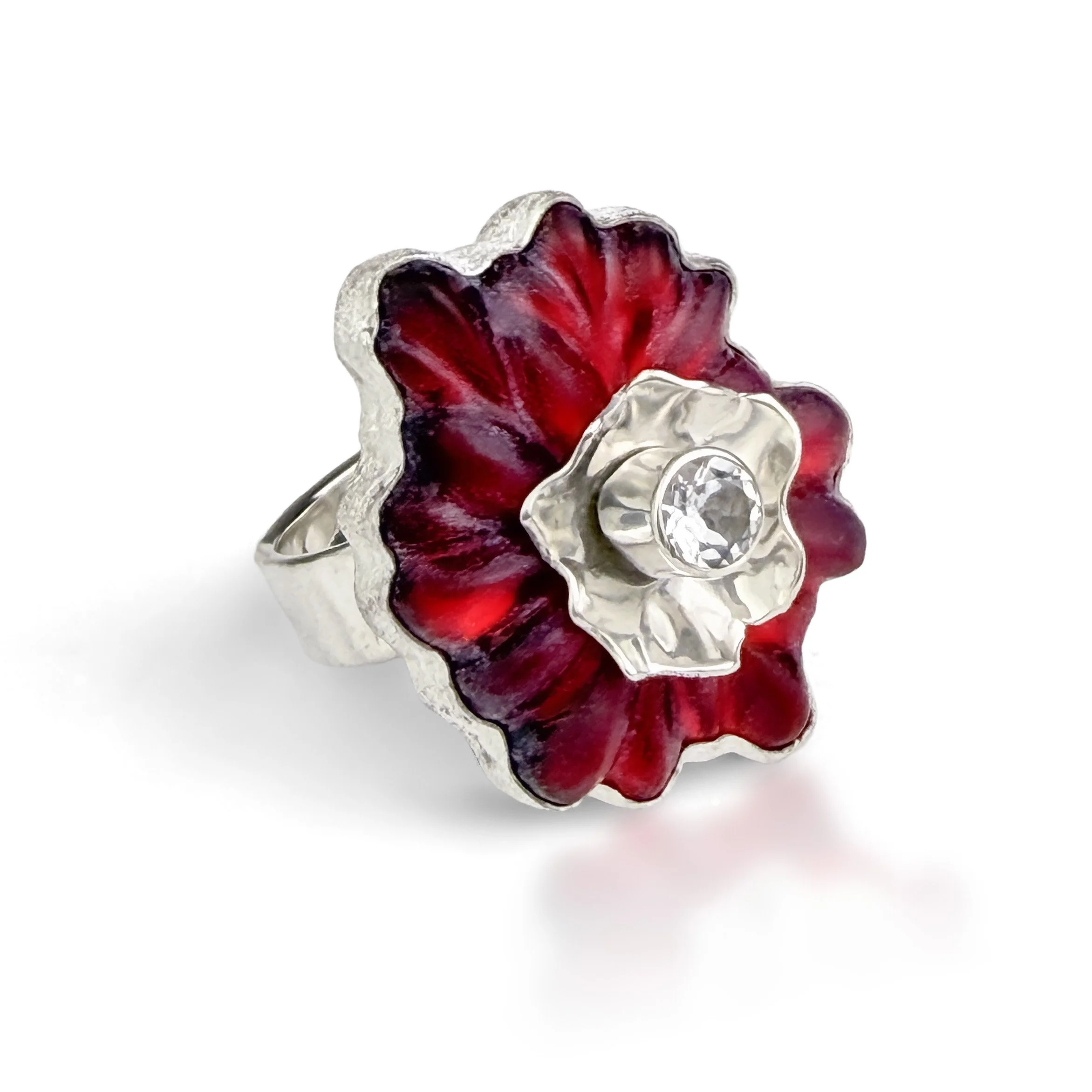 Red Garden Party Ring