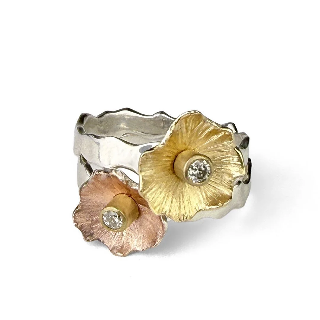Golden Garden Party Rings