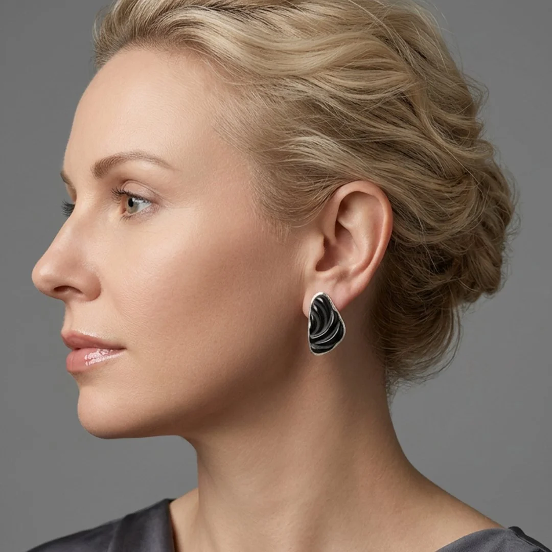 sculpted-shadow-black-glass-earrings-on-model.jpg