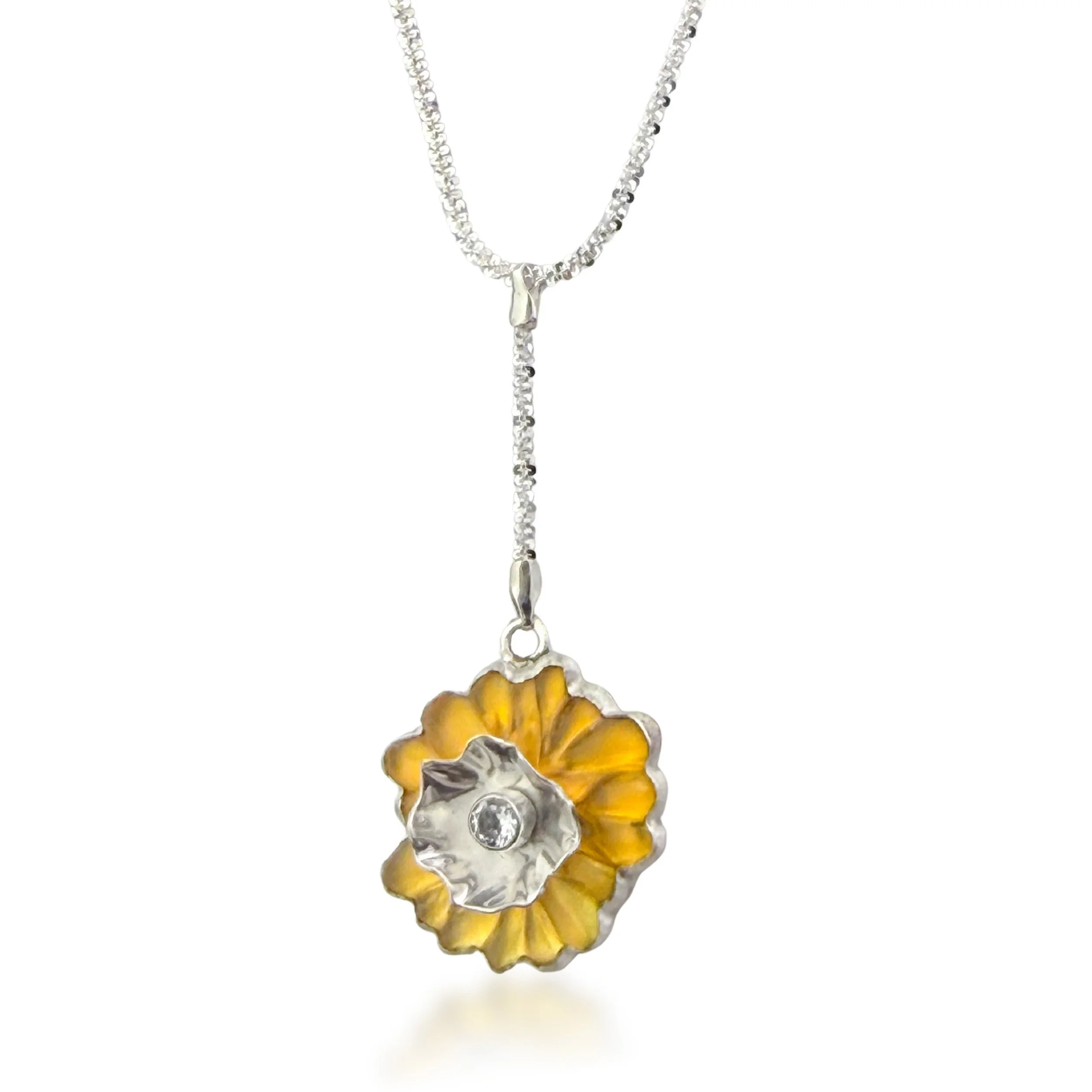 Yellow Single Bloom Necklace