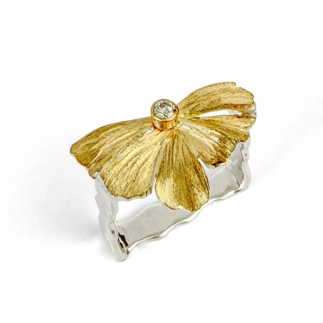 Golden Wildflower Ring
