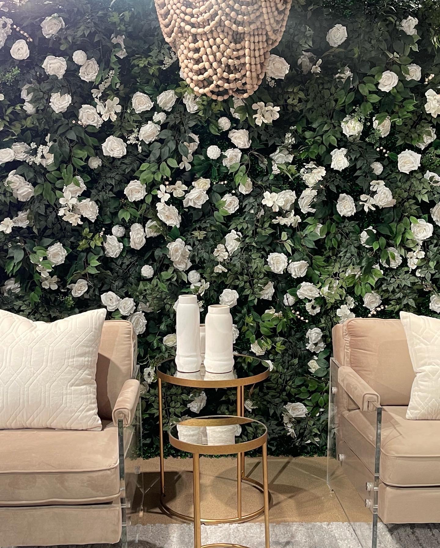 Artificial Silk Flower Wall Panel Home Shop DIY Hanging Wedding Venue Decor