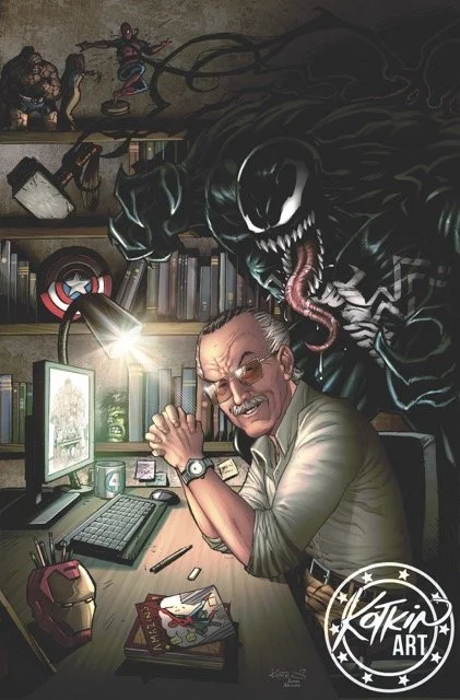 STAN LEE & VENOM - ART PRINT