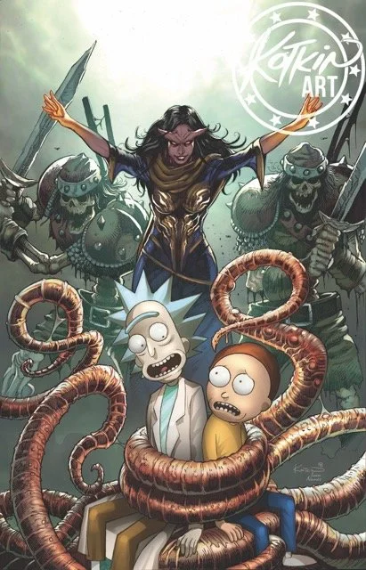RICK & MORTY, DUNGEONS & DRAGONS (NECROMANCER) - METAL CARD