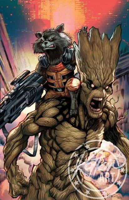 ROCKET & GROOT - ART PRINT