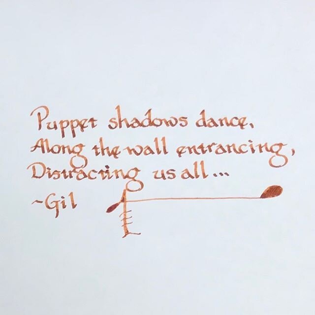 Platos cave
.
Puppet shadows dance
Along the wall entrancing
Distracting us all
.
Distractions grab
Pulling us away
Drawing our attention
From the truth
Laying before
Our feet
The earth
Unmoved
Asking us
What more 
Do you 
Need&hellip;.