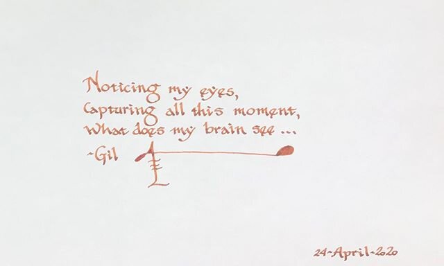 Seeing
.
Noticing my eyes,
Capturing all this moment,
What does my brain see?
.
What do I see
Light enters
Excited neurons
Dancing against
The dark wall
Of the eye
.
What do I see
Pixilated data
Streaming bits
Flowing up
Along strands 
Of current
.
W