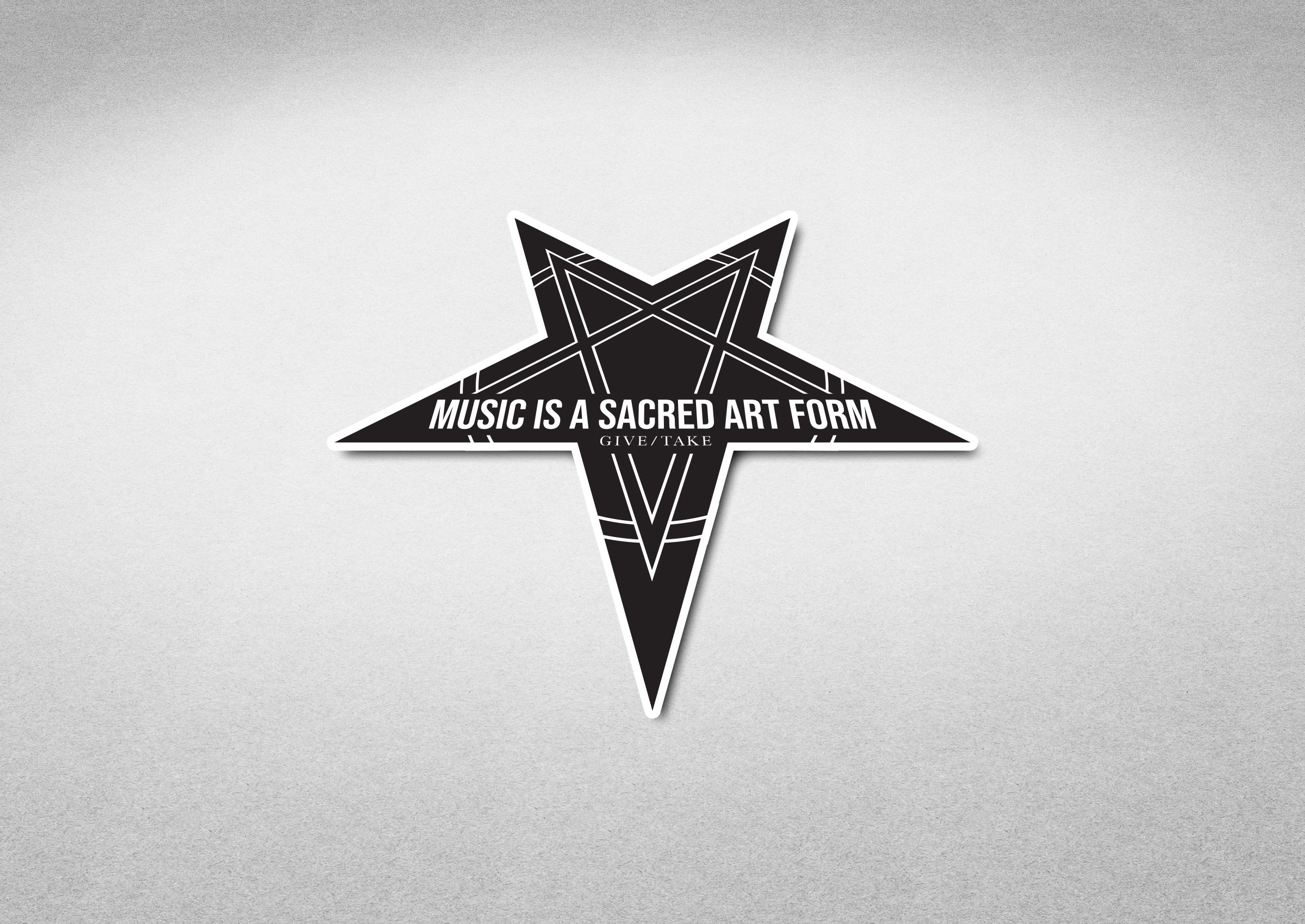 GIVE/TAKE Sacred Pentacle Sticker