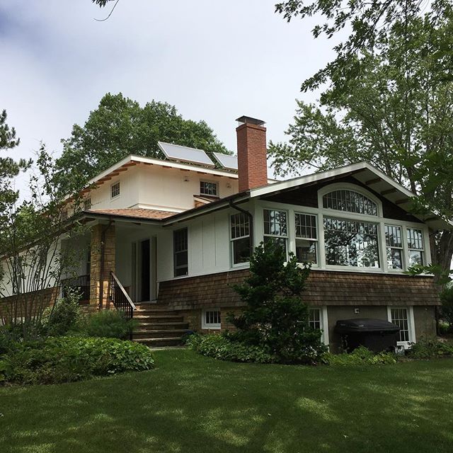 Second story addition complete. Fabulous views of the water!