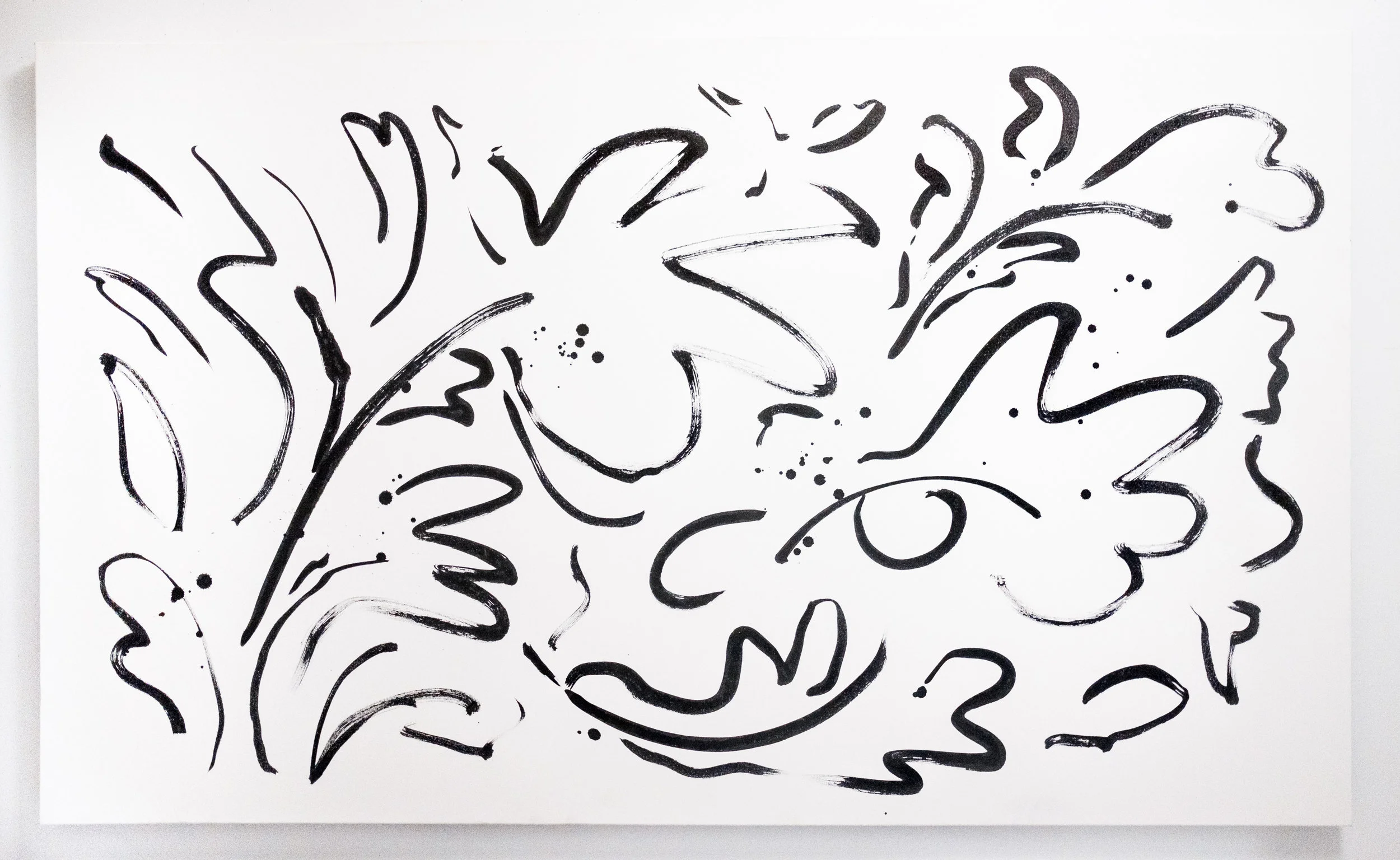  5’x3’ Ink on Canvas 2017 
