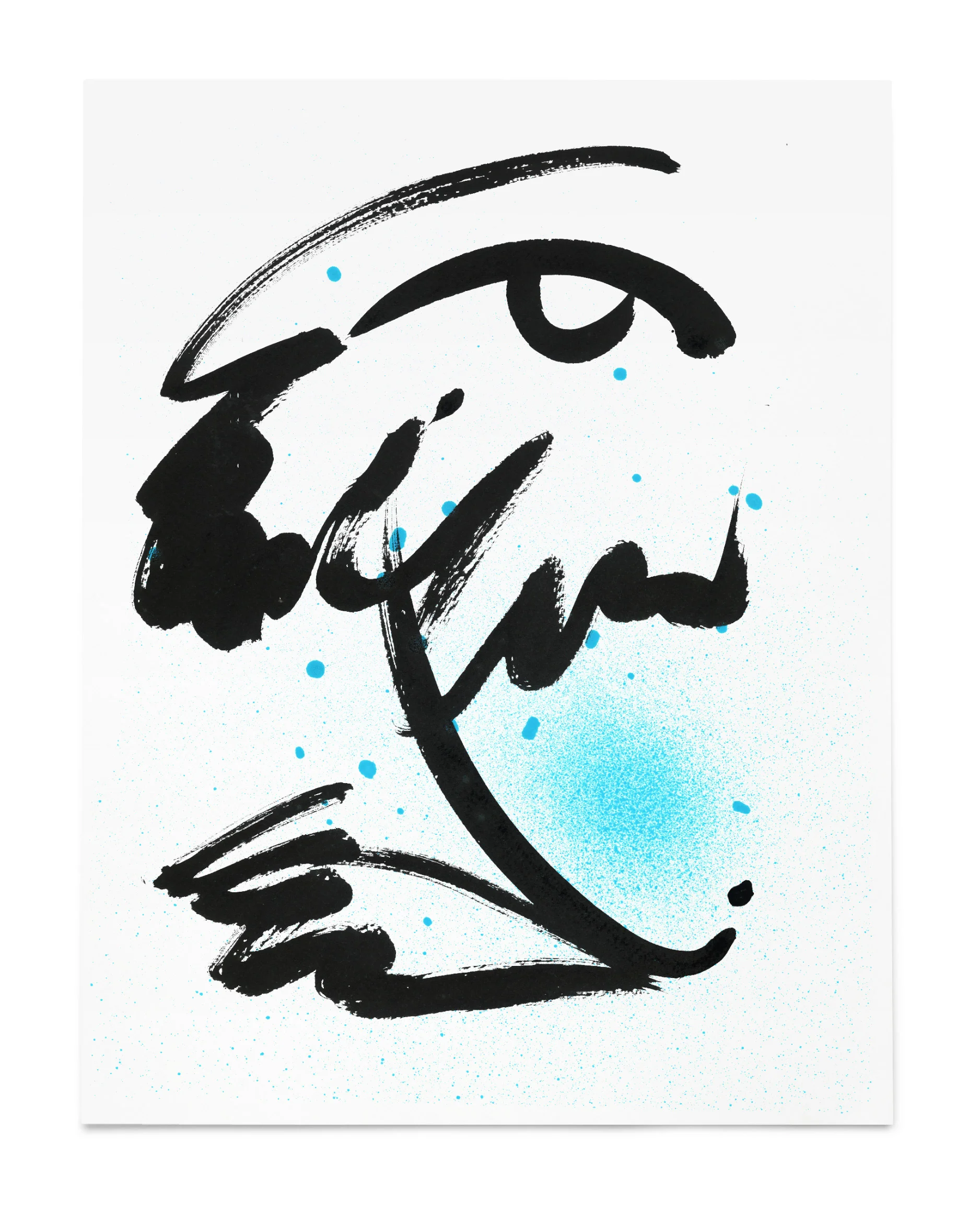  11”x13.5” Ink and Spray Paint on Paper 2018 