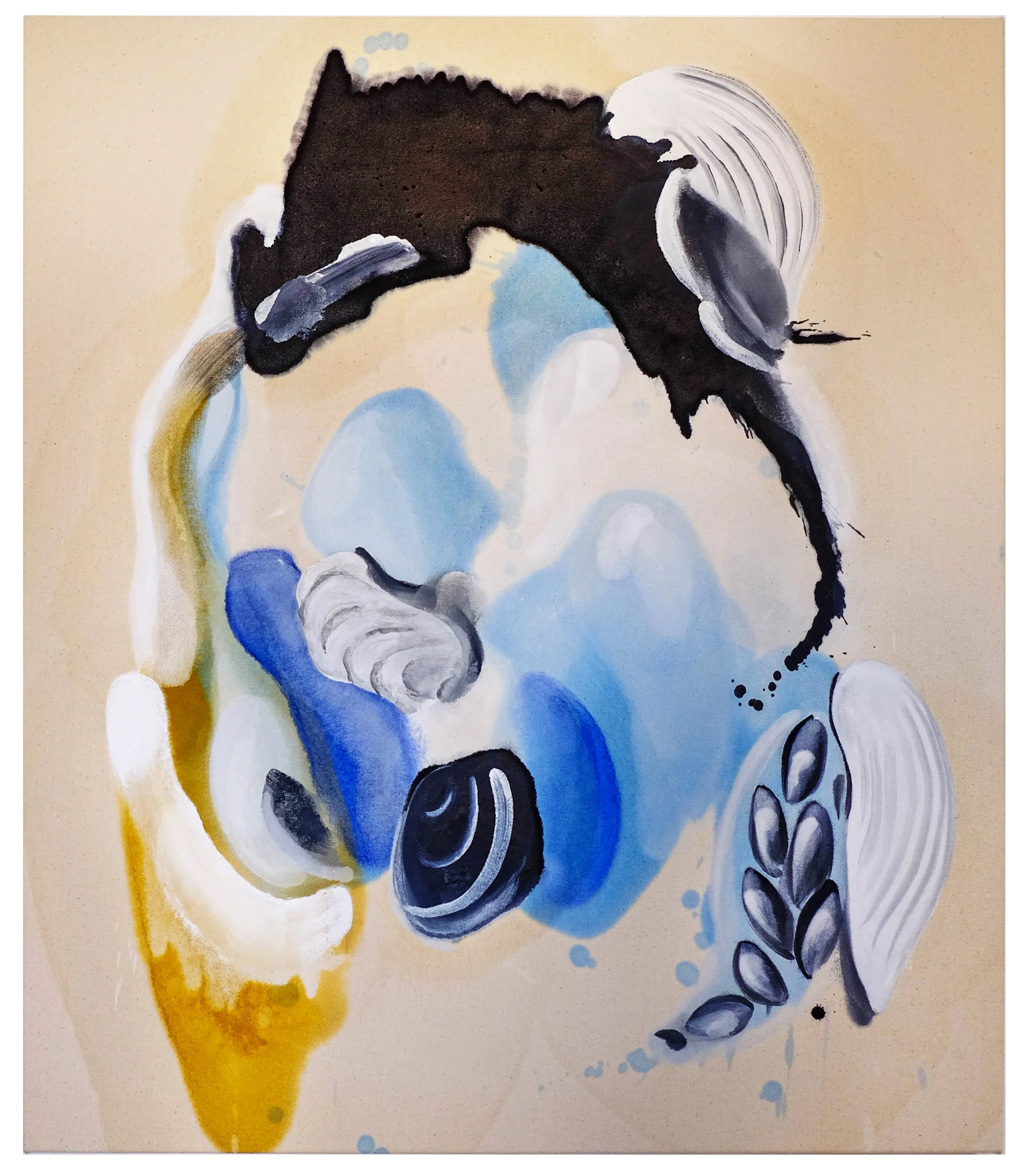  Oil on raw canvas,  28” x 32”, 2022  SOLD 