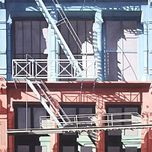 MichiyoFukushima_FireEscape-Blue&Red.jpg