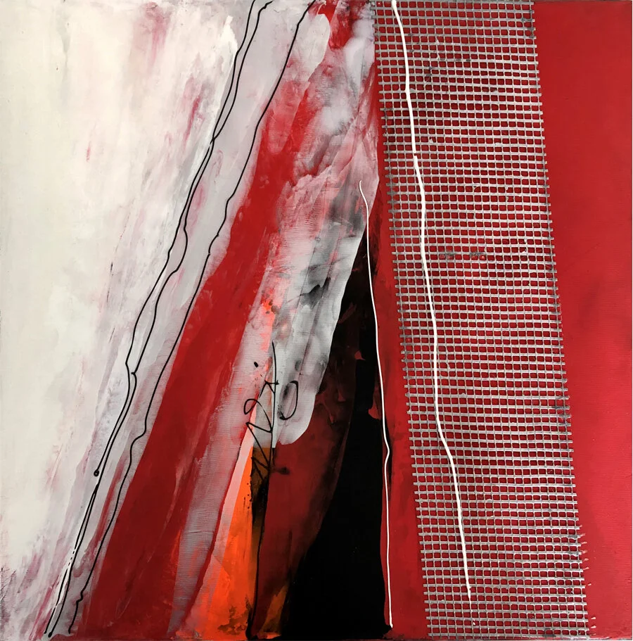 Eszter Bognár Allegory of the body,&nbsp;2021 mixed media 16 x 1.5 x 16 inches&nbsp;Painting and Drawing with Mixed Media Online Michele Liebler