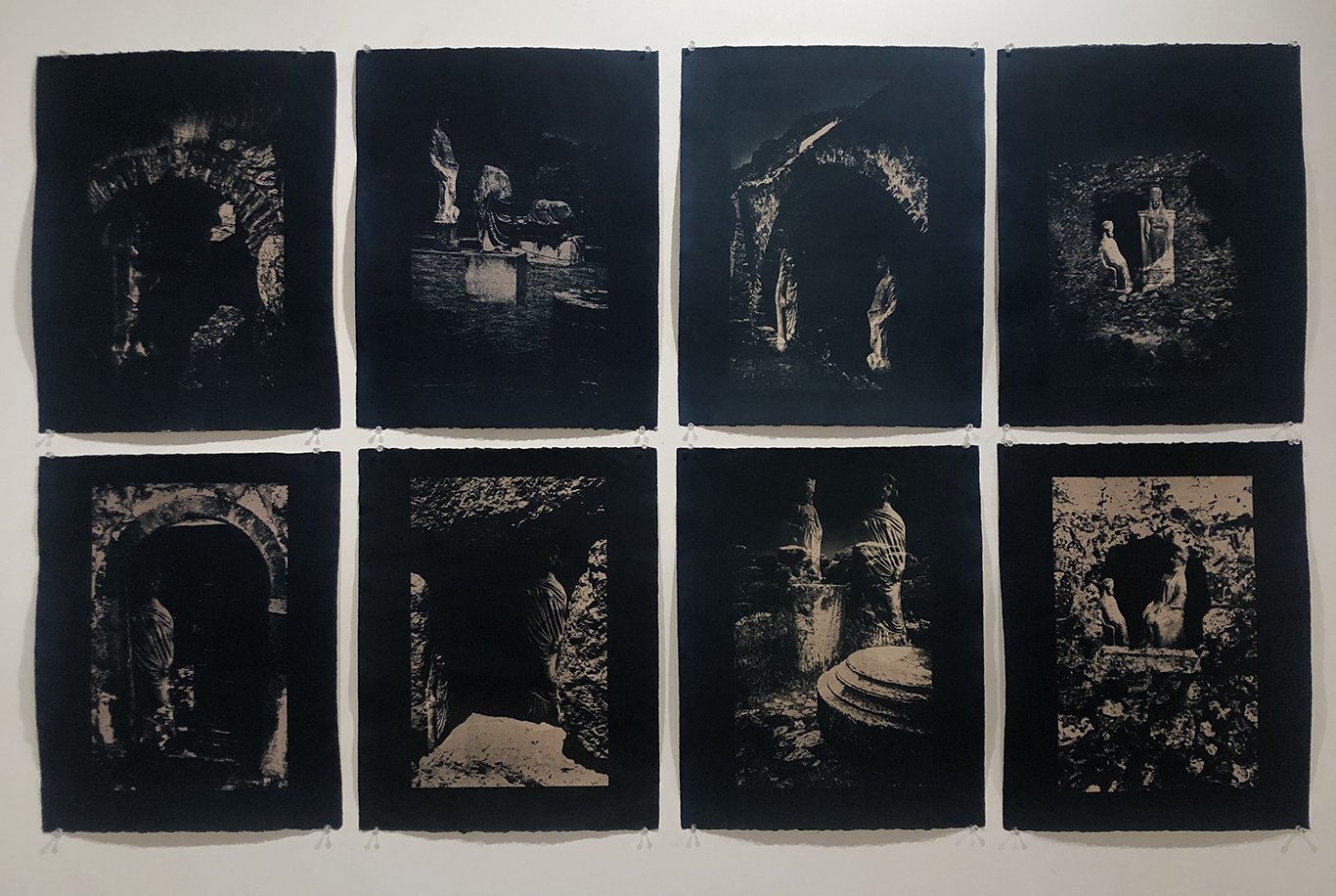 Ancient Hellas, 2021-22, toned Cyanotype,16 x 20 inches (each)	