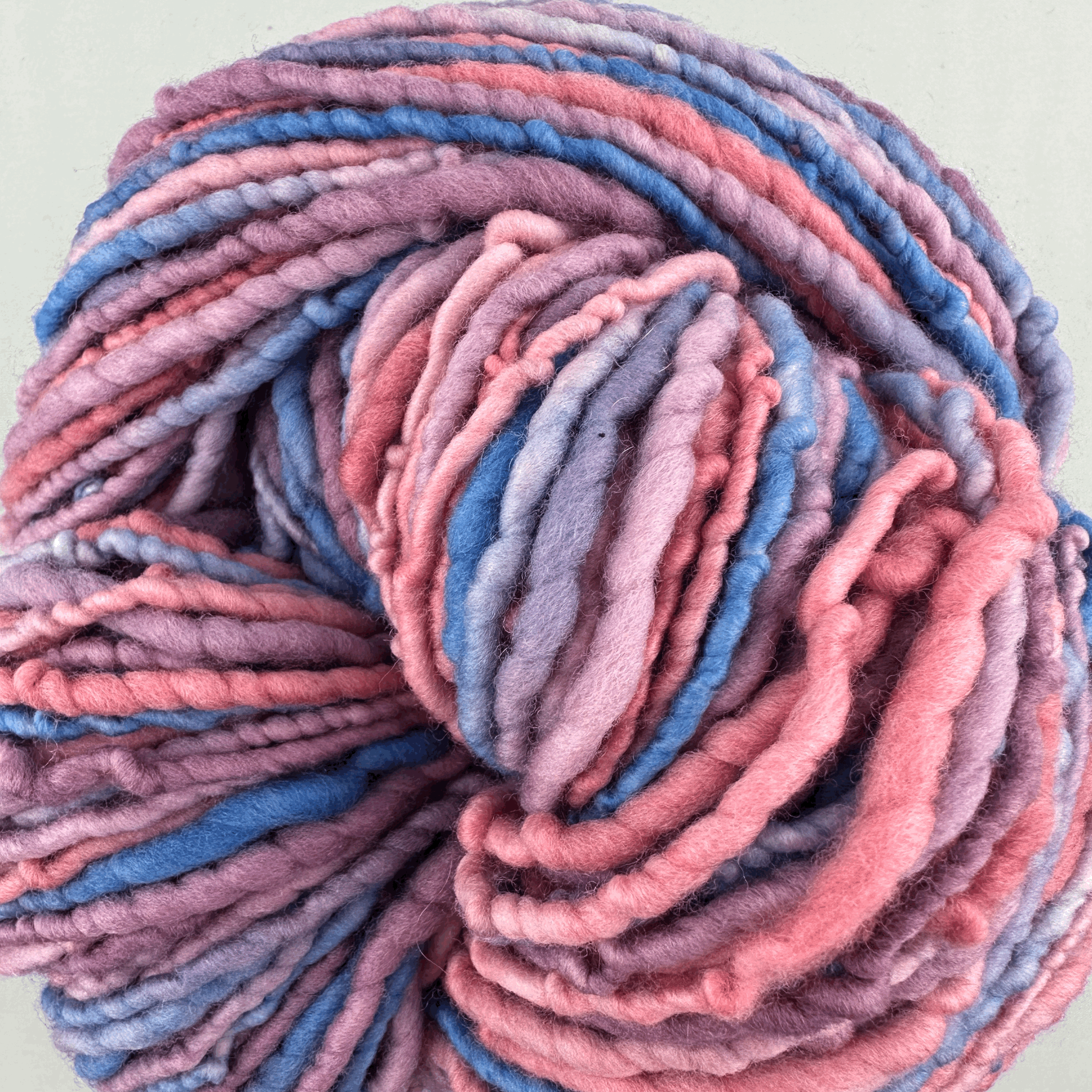 Rambouillet Hand-Spun/Hand-Dyed - R-BuRuSab-10