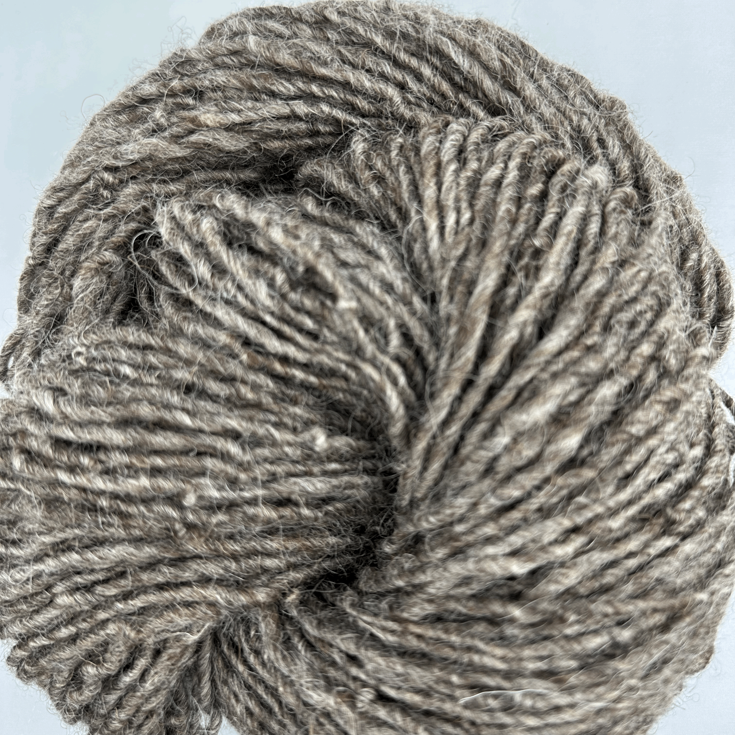 Hand-Spun Un-dyed Natural-Warm Grey-3