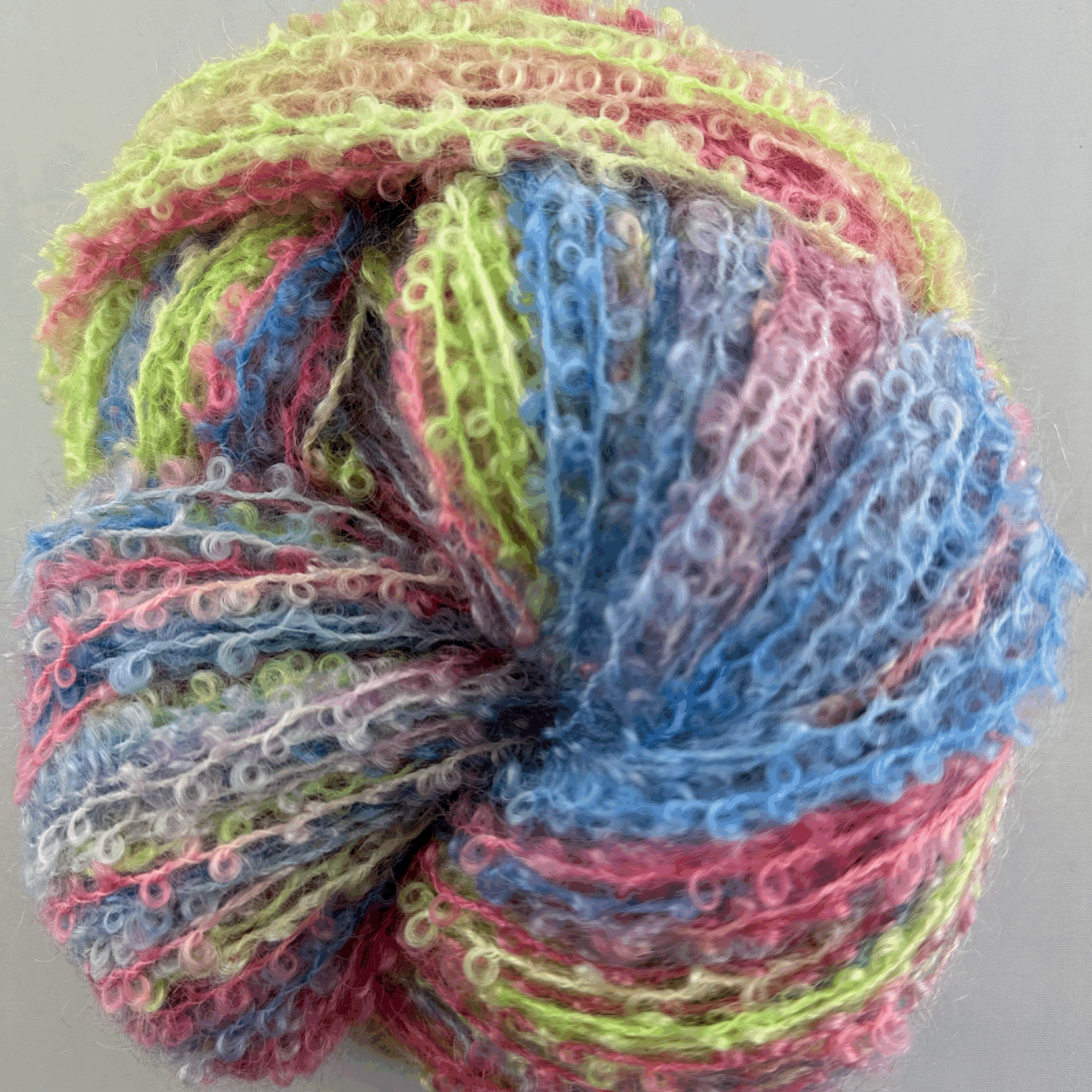 Mohair Boucle/Wool Blend MB-ChrBbKg