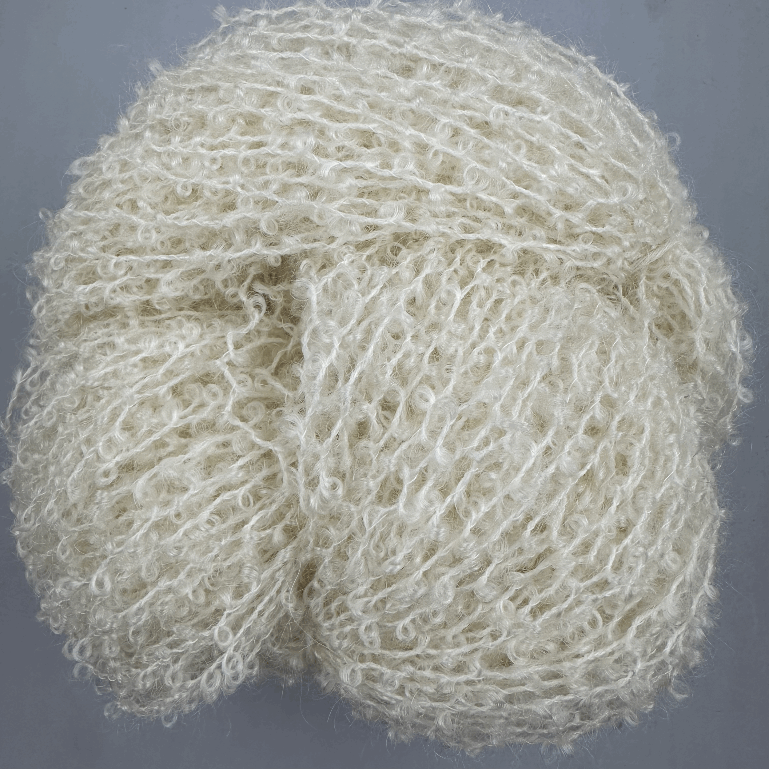 Mohair Boucle/Wool Blend MB-Ecru