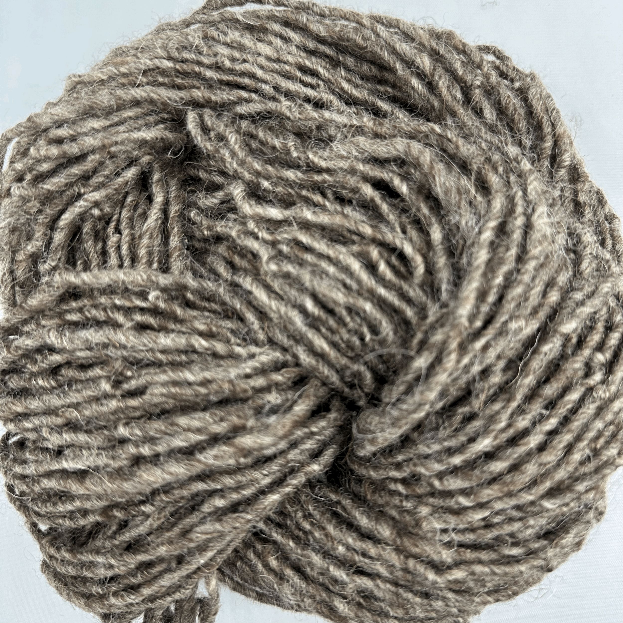 Hand-Spun Un-dyed Natural-Warm Grey-6