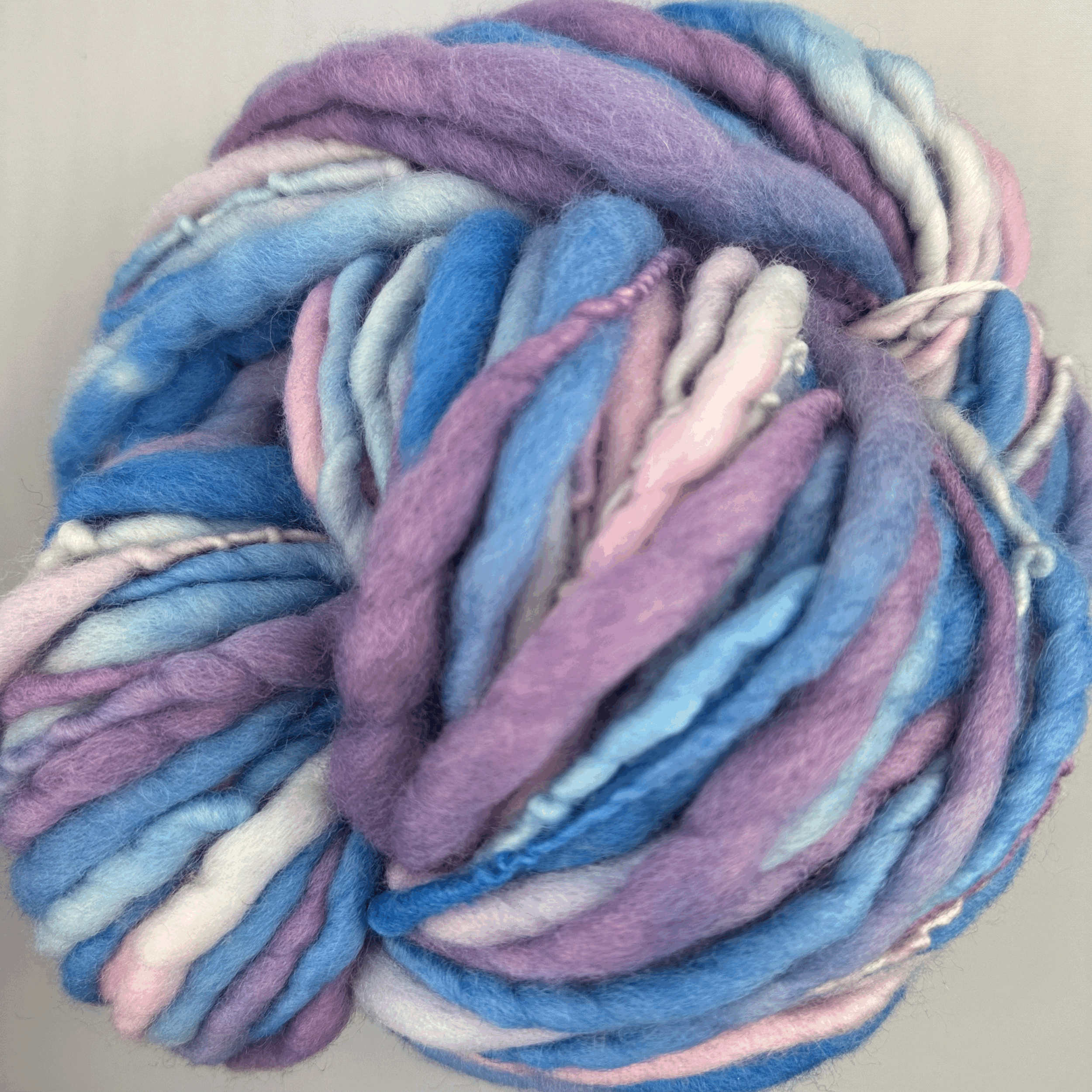 Falkland Hand-Spun/Hand-Dyed - Fa-PiPuRb-4