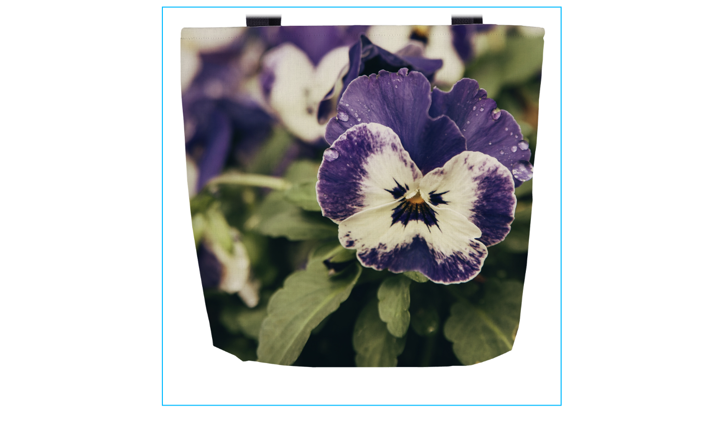 Pansy Flower Bag