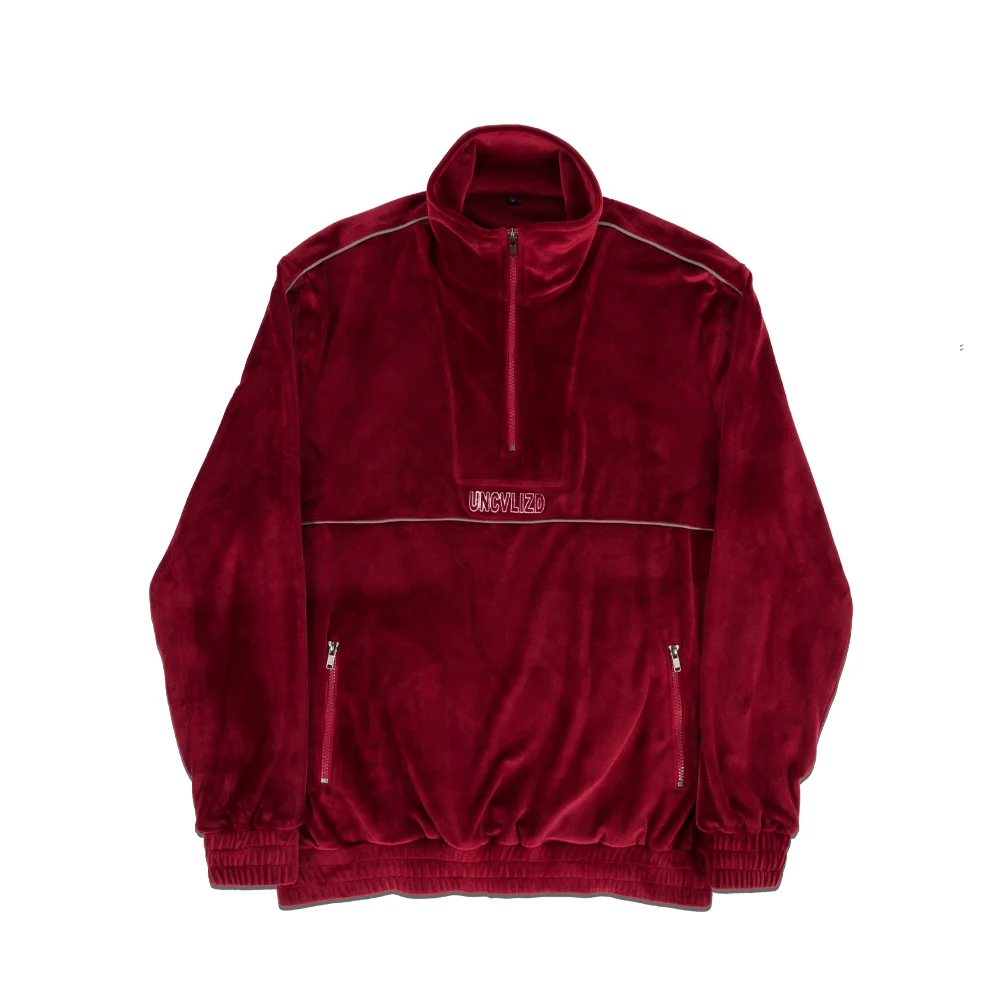 quarter zip track jacket