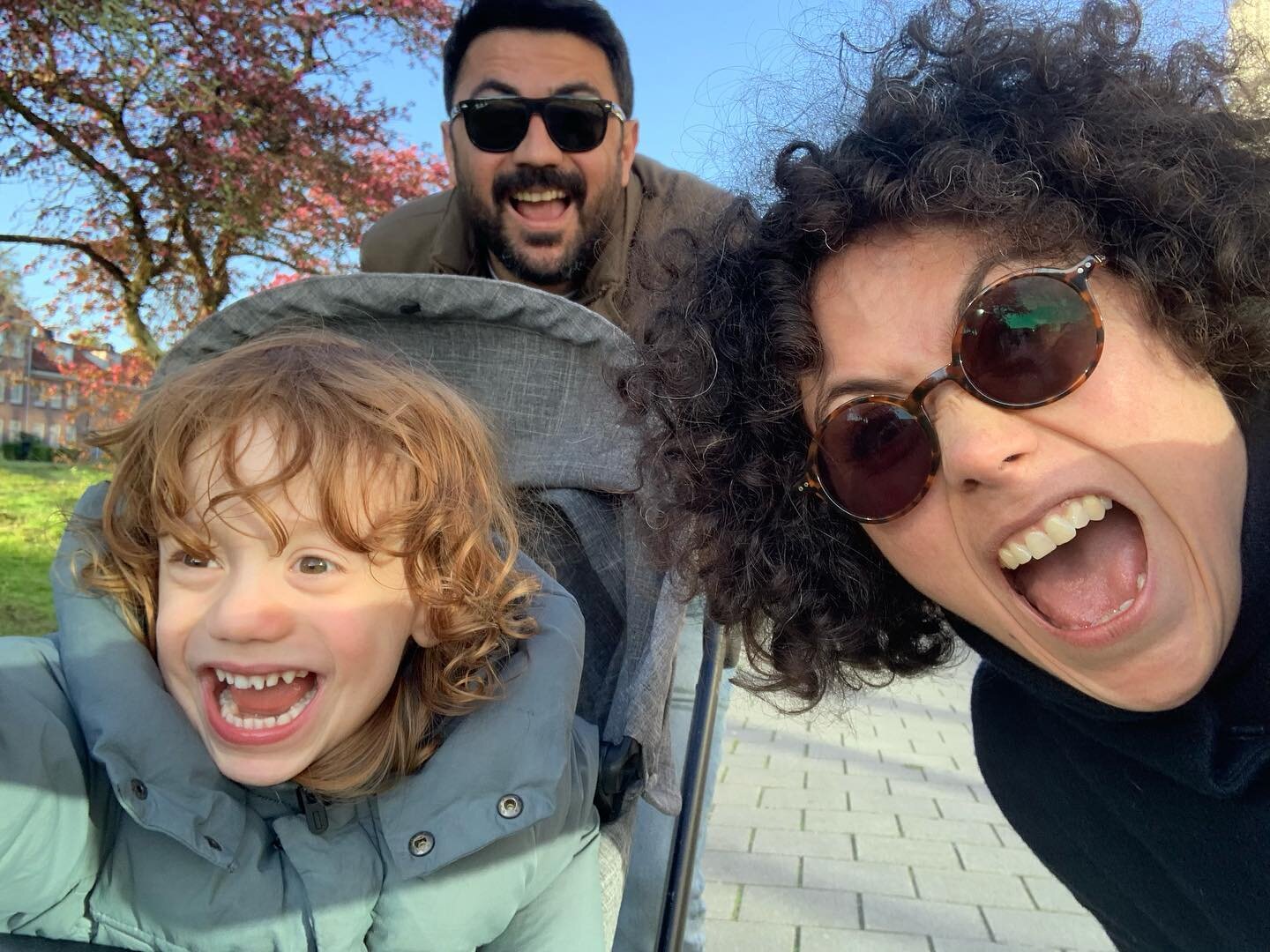 Two of my favourite humans. 🥰🙃🍀 I am blessed with a wonderful brother and a stardust son. Here we are on a mission: finding fire trucks!

#family