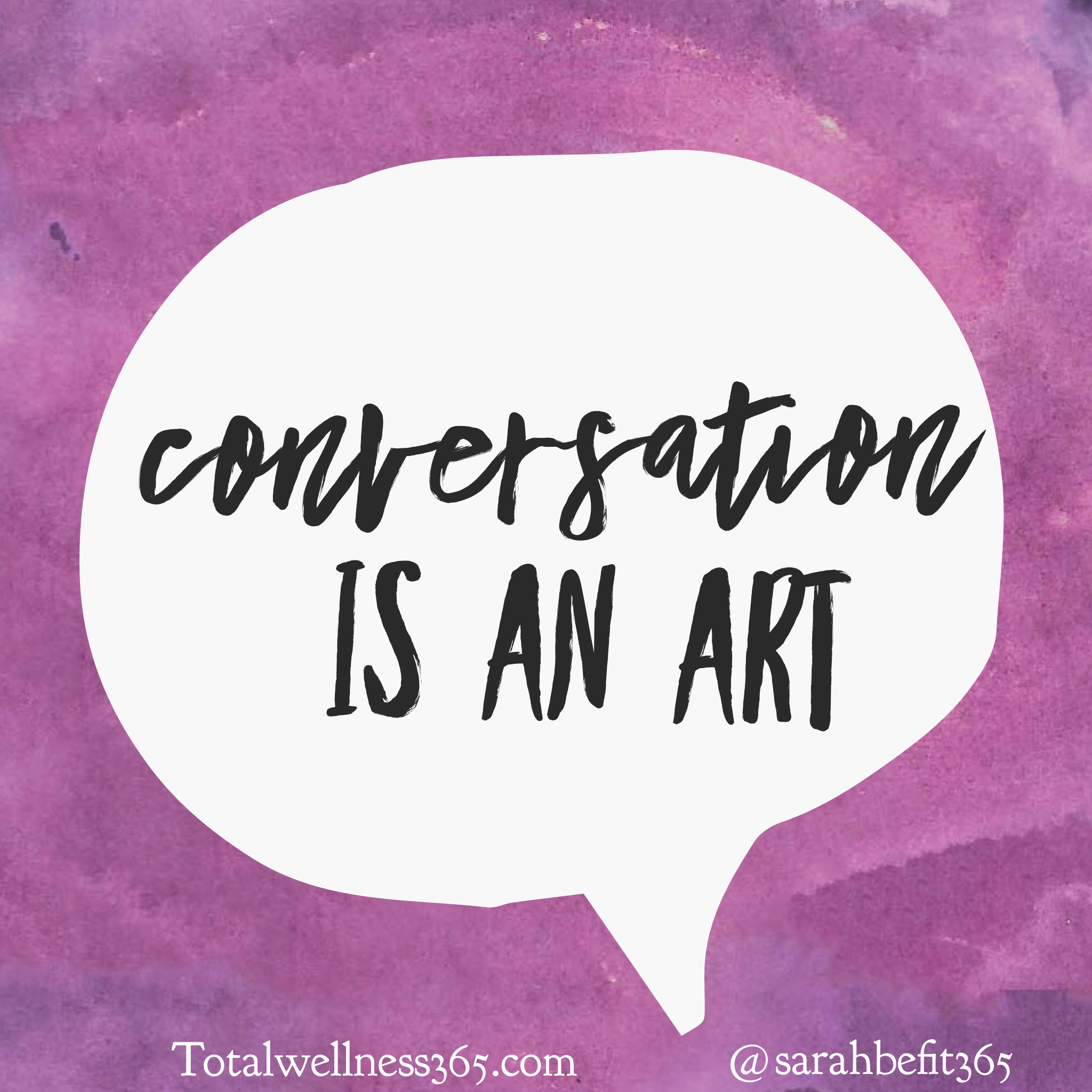 The not so small small-talk